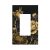 YGMMWP Decorative Outlet Covers Black Gold Peony Floral Dragonfly 1 Gang Rocker
