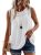 Falechay White Tank Tops Tunic Tops Crewneck Shirts Sleeveless Blouses for Women