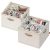 SONGMICS Shoe Organizer for Closet, 2 Pack Fabric Bins, Fits up to 32 Pairs