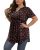 SHIJIALI Womens Plus Size Tops Tunic 2026 Casual Soft Short Sleeve V Neck Henley
