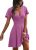 RUMIA Dresses for Women Summer Work Modest Semi Formal Dress Wrap V Neck Sun Dre