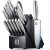 KnifeSaga Knife Set Premium, Kitchen Knife Block Set 14 Pcs Japanese High Carbon