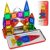 ORZbb Travel Mini Magnetic Tiles with Case Toddler Road Trip Essentials Set