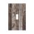 YGMMWP Decorative Light Switch Cover Plate Retro Grey Brown Wood Plank 1 Gang Si
