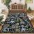 Yamaziot Washable Area Rug 5×7 – Jungle Animal Print Linen Rug for Living Room