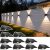 Solar Fence Lights Outdoor, 10 Pack Warm White Up and Down Solar Wall Lights