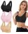 YADIFEN Womens Sports Bras, 3/4/6 Pack Wireless Comfortable Seamless Sleep Yoga