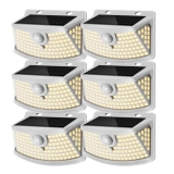 Aootek New Solar Motion Sensor Lights 120 LEDs with Lights Reflector