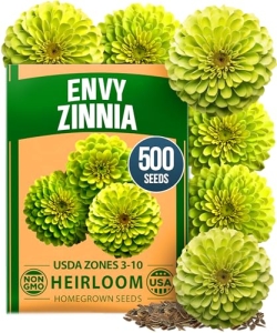 HOME GROWN Envy Zinnia Seeds (1g)