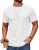 COOFANDY Plain White Tshirt Men Casual T Shirts Short Sleeve Crewneck Basic Dail