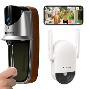 anyfree 2026 Newly Solar Video Doorbell Camera Wireless with Chime Pro