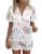 Ekouaer Satin Pajama for Women Short Sleeve Silky Pj Short Set Bow Front Tie Up