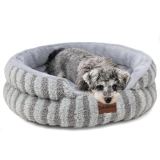ZAKAPAWS Cat Bed Puppy Bed – Washable Round Cat Beds for Indoor Cats