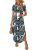 ANRABESS Womens Summer V Neck Short Sleeve Maxi Dresses 2026 Casual Floral Loose