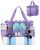 WANDF Mesh Beach Bag for Women, Large Beach Tote Bags with 40oz Tumbler Side Poc