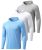 ZITY Fishing Shirts for Men Long Sleeve UPF 50+ T Shirt Sun Protection Tee Shirt