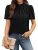 Womens Tops Short Sleeve Shirts Mock Neck Blouses for Women Dressy Casual Work B