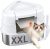 Chumajor XXL Stainless Steel Corner Cat Litter Box with Lid – Sturdy