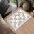 HUGEAR 2×3 Checkered Rugs for Entryway Machine Washable Grey Small Carpet Floral