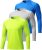 Mens Long Sleeve Sun Shirts UV Shirt Sun Protection SPF T-Shirts Swim Shirts UPF