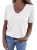PRETTYGARDEN Womens Short Sleeve Sweaters V Neck Business Casual Tops Lightweigh