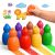 YPLUS Jumbo Toddler Crayons, 8 Stackable Easy-Grip Washable Crayons for Toddlers
