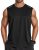 COOFANDY Men Muscle Tank Top Moisture Wicking Sleeveless T Shirts for Men Black