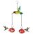 Headak Life Hand Blown Glass Hummingbird Feeder–Unique Hummingbird Feeders for O