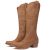 Quorvash Women’s Wide Calf Cowboy Boots – Snip Toe Western Cowgirl Boots