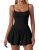 Ekouaer Womens Summer Sleeveless Workout Rompers Athletic Jumpsuit Double Lined
