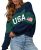 LEEDYA Women Sweatshirt Oversized Long Sleeve O Neck Pullover Sweatshirts Fall C