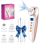 Blackhead Remover Pore Vacuum, Pore Cleaner for Face with 5 Attachments & 3 Suct
