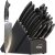 Amorston 22 Pieces Knife Set, Laser Engraved High Carbon Stainless Steel Knife B
