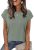 Alaroo Boho Tops for Women Dressy Short Sleeve Blouses Business Casual Outfits S