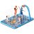 Instraella Splash Pad, 110×91” 2-in-1 Large Sprinkler Mat with Basketball Hoop