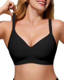 As Fairy Wireless Push Up Comfort Bra for Women with Soft Support Seamless Stret