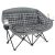 Double Camping Chair Loveseat -2 Person Oversized Padded Outdoor Camp Couch