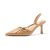GotSoft Womens Slingback Kitten Heels Pointed Toe Pumps Wedding Shoes Khaki