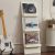 LELELINKY Wall-Leaning Vinyl Record Holder with 3 Tier Display Shelf