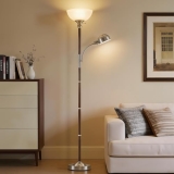 EJIAXIN Wood Floor Lamp for Living Room