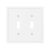 VBHUYG Decorative Light Switch Cover Plate Ivory White 2 Gang Outlet Covers Doub