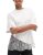 GTLIAE Women’s Lace Patchwork Top Summer Daily Relaxed Fit Drop Shoulder Short S