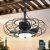 AHAWILL 20″ Black Outdoor Ceiling Fan with Light and Remote/APP