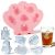 Fu Store Ice Cube Tray Shell Silicone Ice Cube Trays with Cute Marine Life Shape