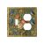Jszwcy Decorative Outlet Covers Rococo Vintage Floral Hummingbird Motif 2 Gang L