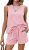 Ekouaer Women Short Sets Summer Outfits 2026 Sleeveless Tank Top and Shorts Two