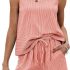 ANRABESS Womens Tops Short Sleeve V Neck Sexy Ribbed Knit Slim Fit Lightweight S