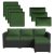 Aoxun 7-Piece Patio Furniture Cushions for Outdoor Furniture Set of 4