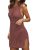 Cakulo Womens Swimsuit Cover Up Crochet Sleeveless Beach Cover Ups Dress Swimwea