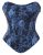 Scarlet Darkness Corset Tops for Women Renaissance Floral Bustier Western Concer